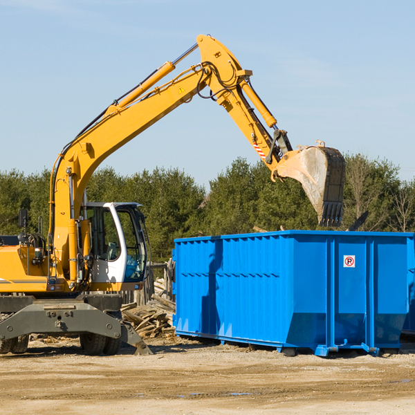 can i choose the location where the residential dumpster will be placed in West Earl